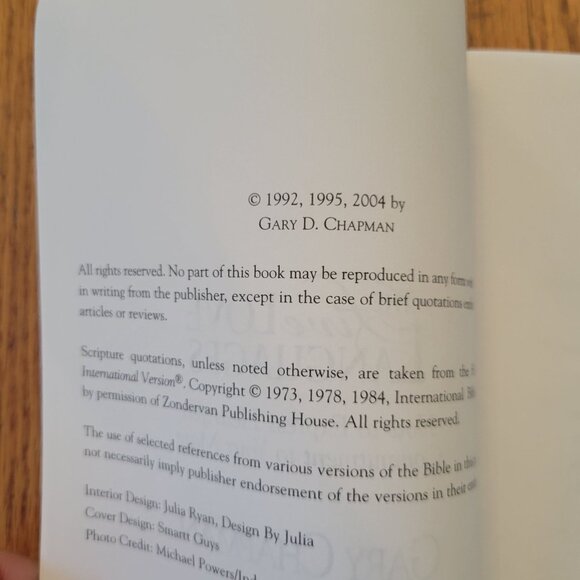 Five Love Languages Paperback By Gary Chapman Book Counseling Retreat Self Help - Picture 4 of 4